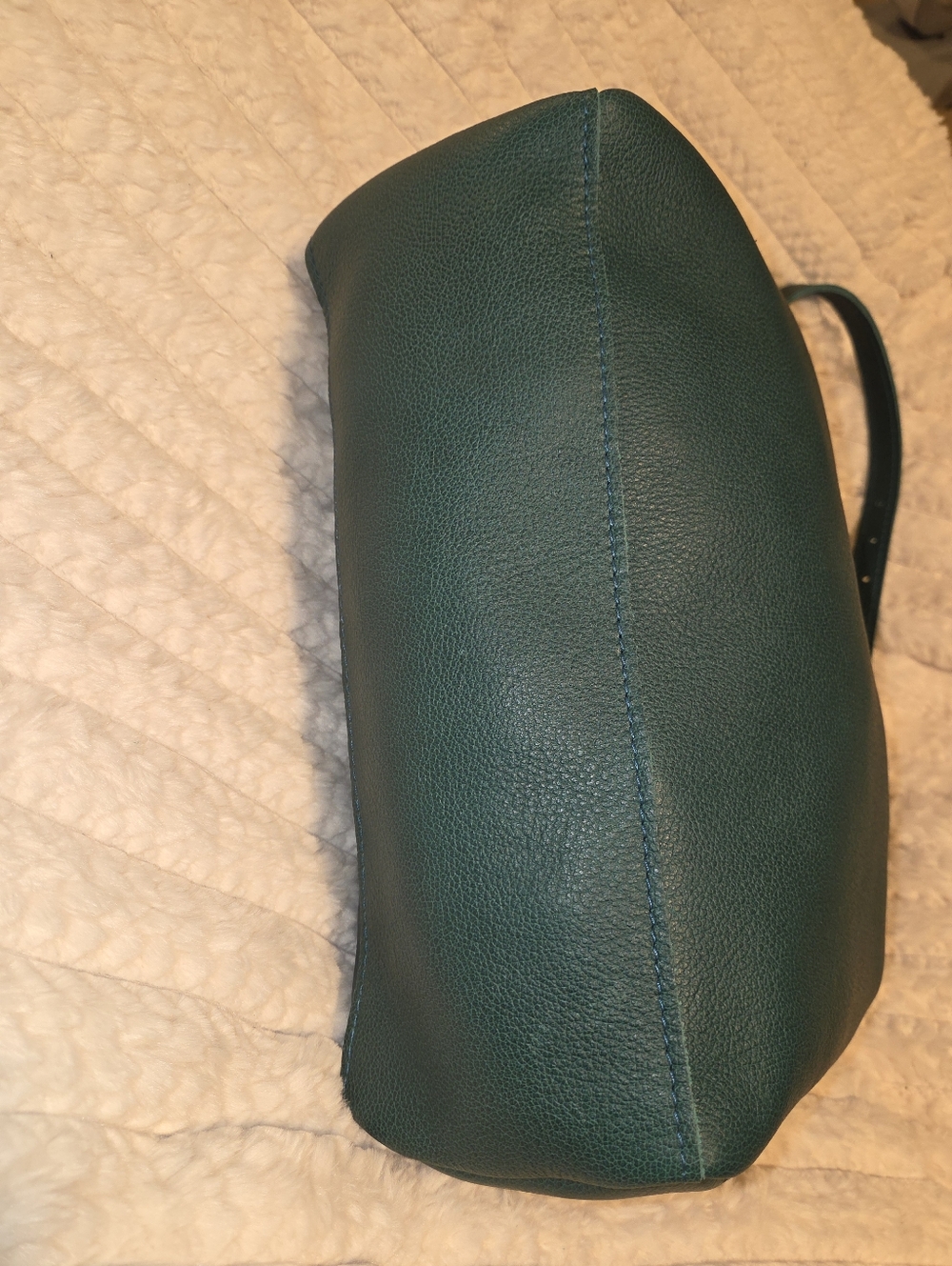 NEW Beautiful Portland Leather Goods Lg Aspen Shoulder Bag in Seaglass! - Picture 6 of 6